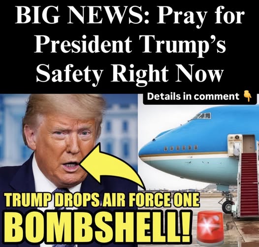 Former President Trump with Air Force One aircraft, security concerns Mar-a-Lago