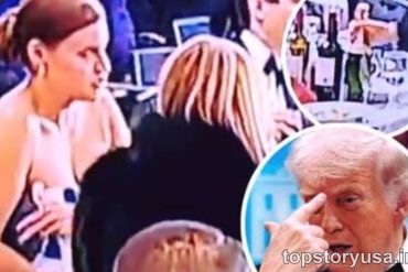 Unverified video Washington incident showing woman at event with inset image of political figure