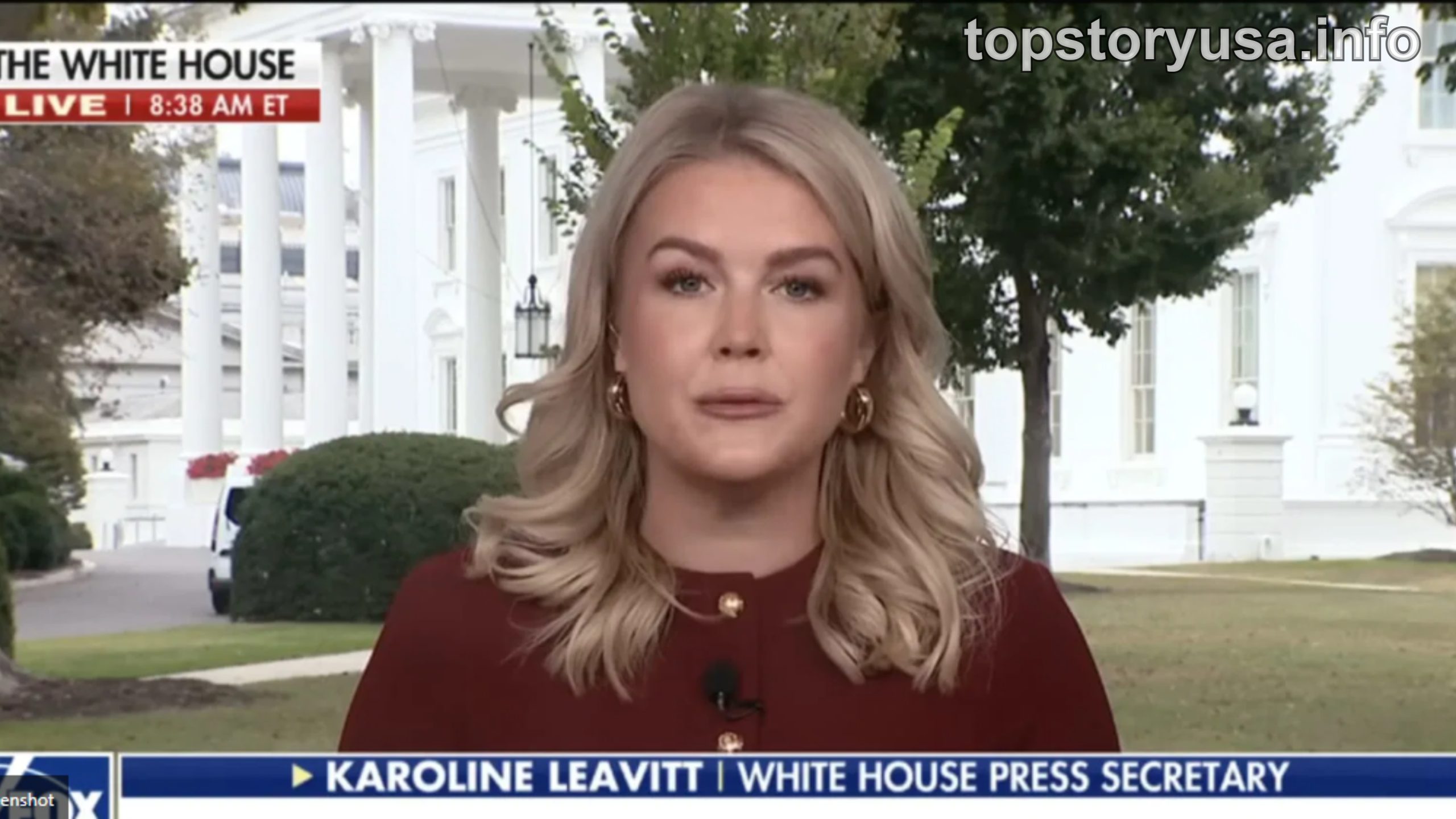 White House Press Secretary Karoline Leavitt discusses Iran military operation during live briefing at White House