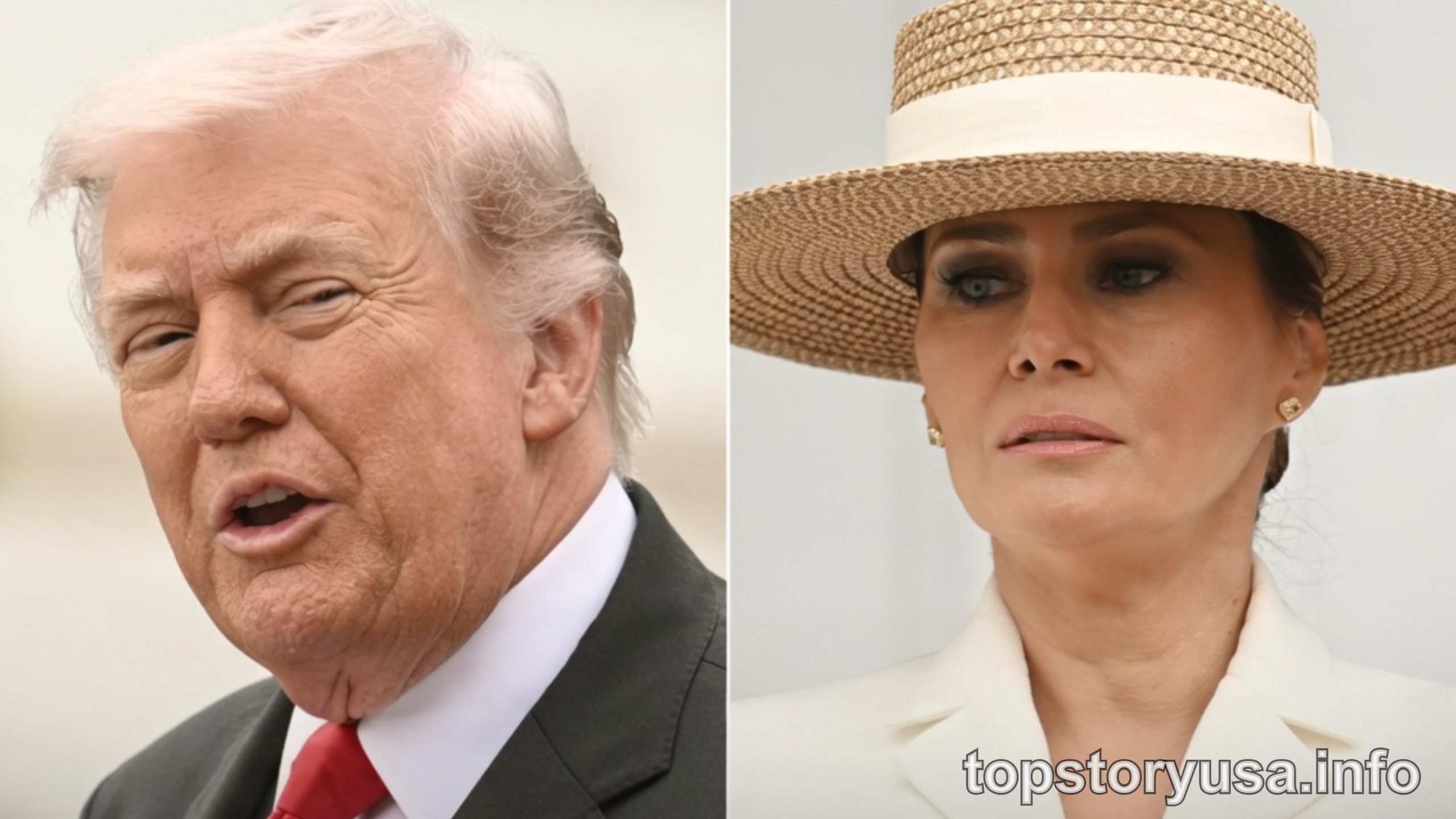 Donald Trump pauses during speech to comment on his marriage to Melania as crowd reacts
