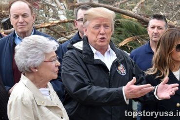 Republican leaders and Trump at Alabama redistricting session discussing new voting district maps