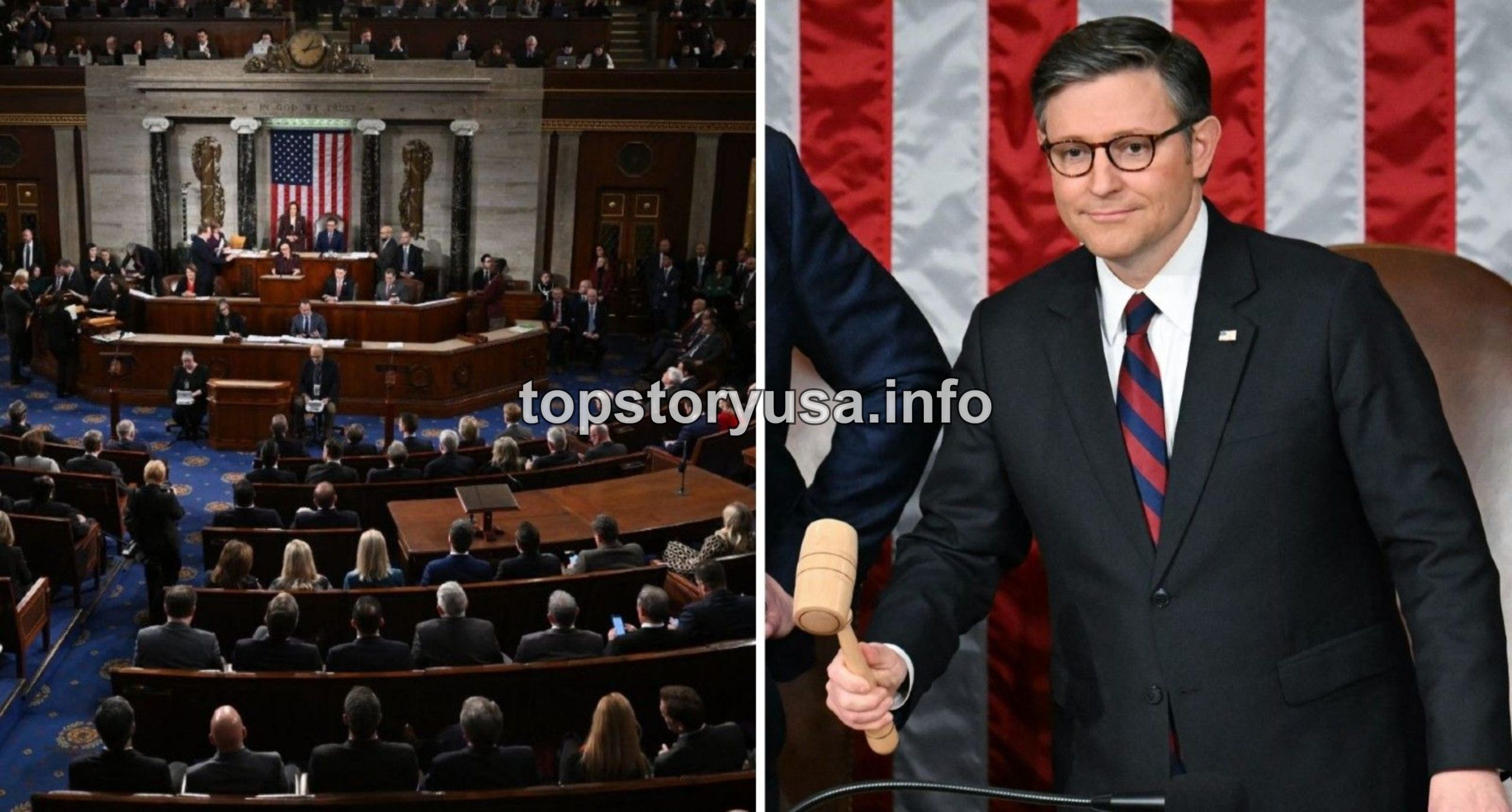 House Speaker holds gavel in front of American flag with House chamber session in background, Virginia redistricting ruling