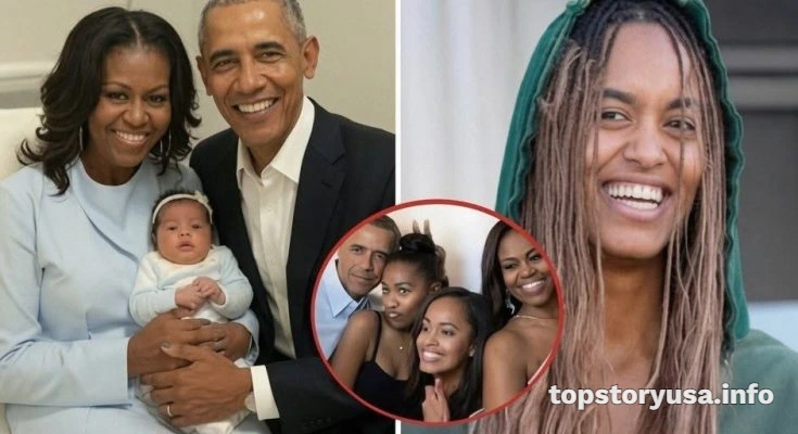 (-) An Imagined Family Moment: Michelle Obama Meets Malia's Newborn and Confronts the Memories of Motherhood