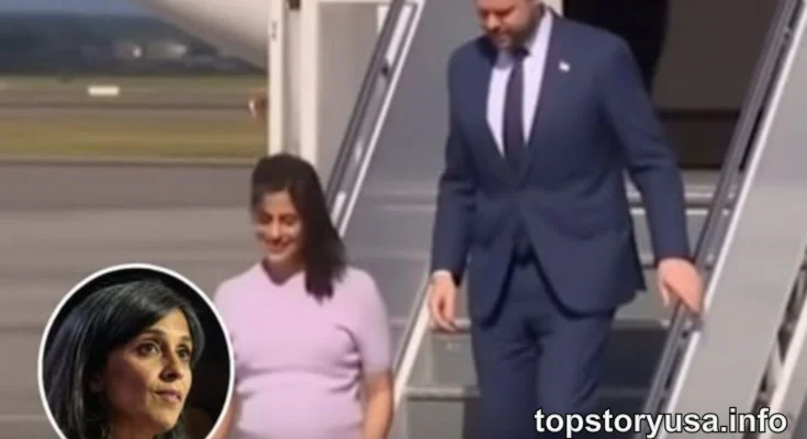 JD Vance Usha Hungary plane video